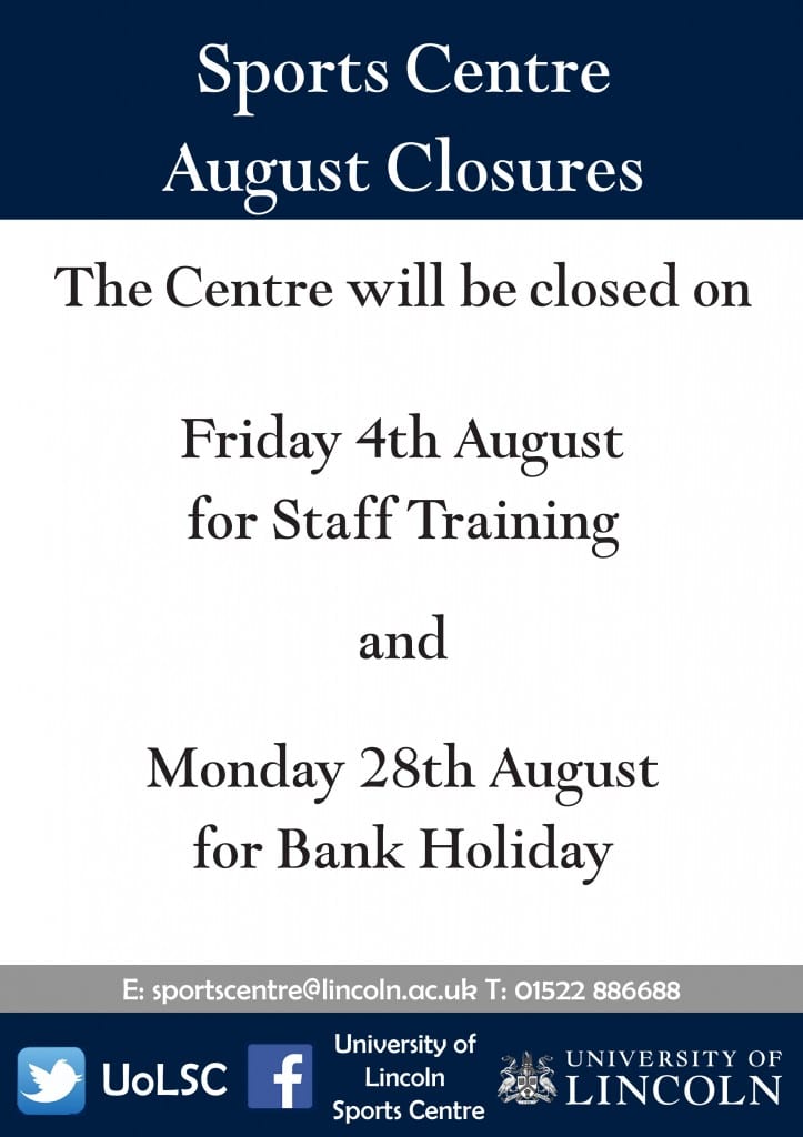August 2017 closure