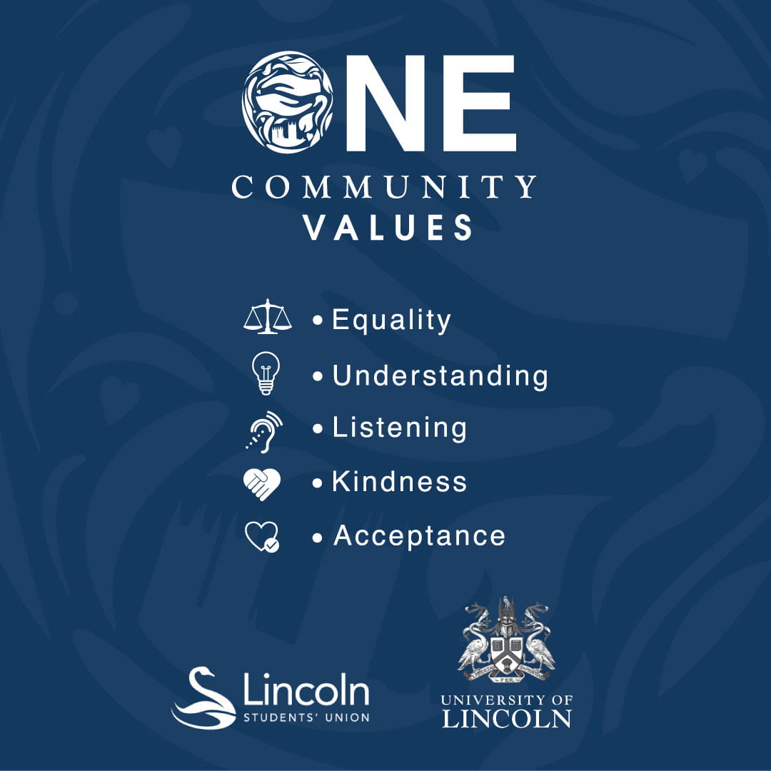 One Community values graphic