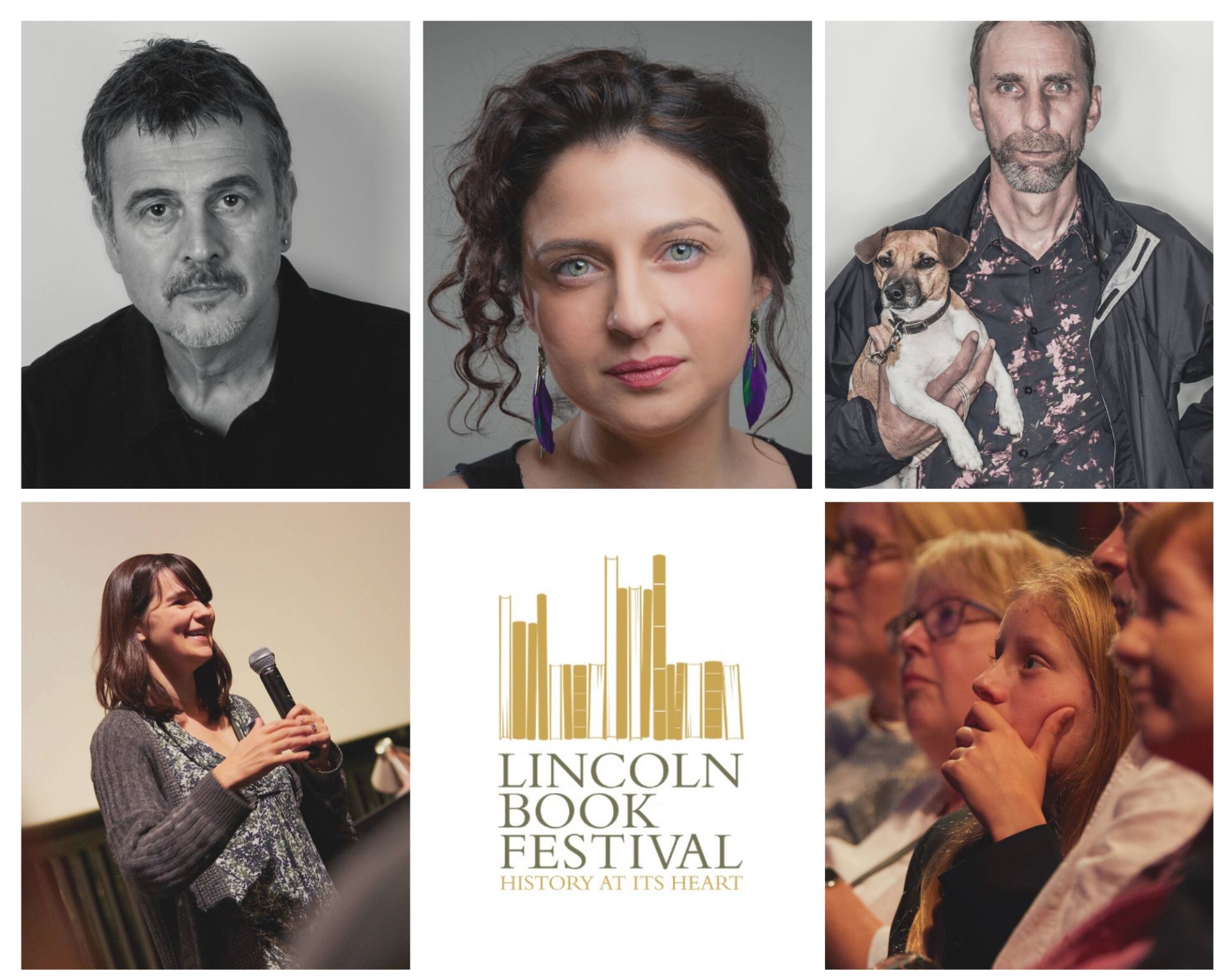 Lincoln Book Festival author image montage
